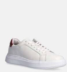 Calvin Klein bőr sportcipő LOW TOP LACE UP LTH fehér, HM0HM01016 - fehér Férfi 45 - answear - 43 590 Ft