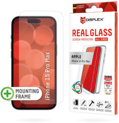 Displex Folie pentru iPhone 16 Pro - Displex Real Glass + Case - Clear