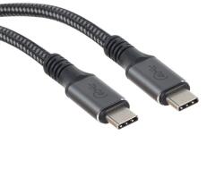 VCOM USB Type-C apa - USB Type-C apa adat-és gyorstöltő kábel (40Gbps/100W), 1, 2m (CU540M)