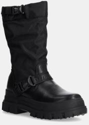 Buffalo csizma Aspha Com On fekete, női, lapos talpú, 1220047-BLK - fekete Női 39