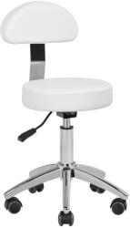  Háttámlás kozmetikai szék, fehér - nagykereskedelem-szalonok - 31 007 Ft
