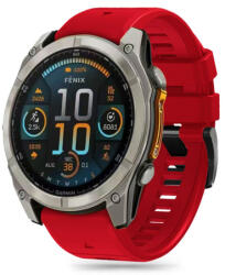 Tech-Protect Silicone Line szíj Garmin Fenix 5 / 6 / 6 Pro / 7 / 8 47mm / E, red