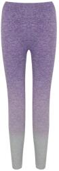 Tombo Női csíkos sport leggings - Lila / világosszürke | 2XS/XS (TL300-1000237347)