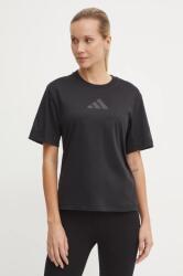 adidas pamut póló ZNE női, fekete, JE7846 - fekete L