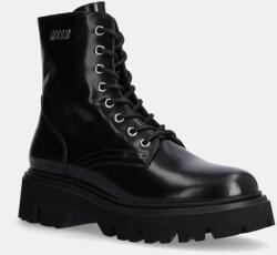 MSGM bőr bakancs fekete, női, platformos, 3741MDS155 513 - fekete Női 41