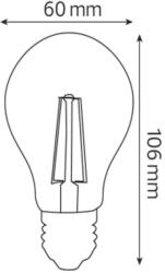 Horozk Electrik Bec Filament Led 12w 2700k E27 220-240v Filament Globe-12 Horoz 001-015-0012-010 (0led-001-015-0012-010)