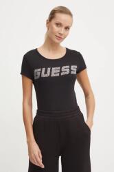 Guess t-shirt KIARA női, fekete, V4BI16 KCIV1 - fekete XL