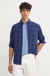 Pepe Jeans pamut ing MITCHEL férfi, legombolt galléros, sötétkék, regular, PM308722 - sötétkék M