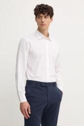 Benetton pamut ing férfi, galléros, fehér, regular, 53ZDUQ04A - fehér XL - answear - 13 990 Ft