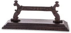 ART-POL Öntöttvas sötétbarna klasszikus mintás cipőtalp sárlehúzó állvány dekoráció 12, 5x29, 5x11cm (165852)