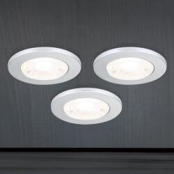 Orion Set de 3 Spoturi LED incastrabile tavan ARTIST D-4, 4cm argintiu (Str 10-491 silber/EBL 3er OR)