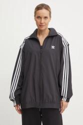 adidas Originals felső Oversized Zip Off Tracktop fekete, női, JM9251 - fekete XS