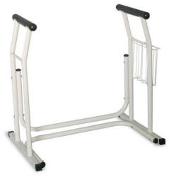 SUNDO Cadru de sprijin pentru toaleta Sundo, suport pentru maini, greutate maxima 114 Kg, Alb Negru