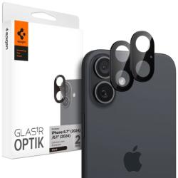 Spigen Glass tR Optik 2 Pack, black - iPhone 16/16 Plus (AGL07922)