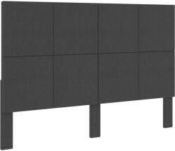 vidaXL Табла за спалня тъмносива текстил 160x200 см Tymon (287477)
