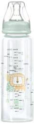 KikkaBoo Бебешко стъклено шише Kikkaboo - Savanna, 240 ml, Mint (31302020118)