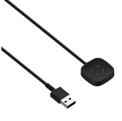gigapack Töltőkábel USB (mágneses, 100cm) FEKETE Fitbit Sense 2, Sense, Versa 4 (GP-161751)