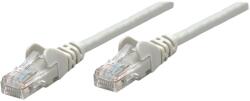Manhattan Network Patch Cable - Cat6A - 0.25m - Grey - Copper - S/FTP - LSOH / LSZH - PVC - RJ45 - Gold Plated Contacts - Snagless - Booted - Lifetime Warranty - Polybag - 0.25 m - Cat6a - S/FTP (S-STP) - RJ-45