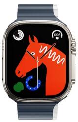 Hoco Apple Watch Series 9 41mm Hoco as102 pótszíj (egyedi méret, kicsi, szilikon, 3d, mágneses) sötétkék/fehér (AS102_38_40_41_BLU_W)