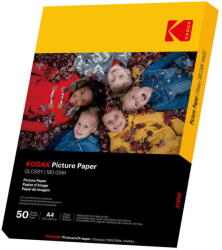 Kodak Hartie foto Kodak 180gsm 9.1 mil Glossy A4x50 (T-MLX46928)