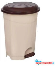  Szemetes kuka pedálos műanyag 12 literes barna UP126B (58550)