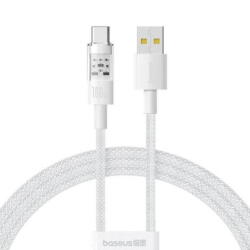 Baseus Gem, Fast Charging Data Cable pentru smartphone, USB la USB Type-C 100W, 1m, alb (P10373002211-00) - vexio