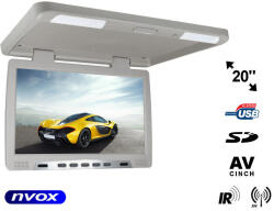 NVOX Monitor podwieszany podsufitowy LCD 20cali cali LED IR FM USB SD. . . (NVOX RF2090U GR) (NVOX RF2090U GR) - vexio Monitor de masina