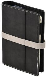 KALENDART Saturnus L225 műbőr fekete-szürke gyűrűs kalendárium 26SL225-003 (26SL225-003)