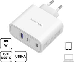 Cellect Hálózati töltő adapter gyorstöltő funkcióval 65W, Fehér - fortunagsm