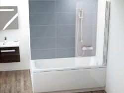 RAVAK CVS1-80 jobbos kádparaván krómhatású + transparent 7QR40C00Z1 (7QR40C00Z1)