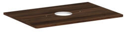 Hansgrohe Xelu Q Középre fúrt 780/550-es laminált pultlap Xuniva mosdóhoz csapfurat nélkül, sötét dió 54113630 (54113630)