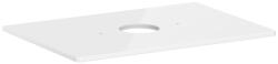 Hansgrohe Xelu Q Középre fúrt 780/550-es laminált pultlap Xuniva mosdóhoz csapfurat nélkül, magasfényű fehér 54113050 (54113050)