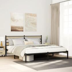 vidaXL sonoma tölgy színű fém ágykeret matrac nélkül 193 x 203 cm (4017108)