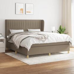 vidaXL tópszínű szövet rugós ágy matraccal 160 x 200 cm (3128697)