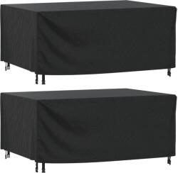 vidaXL 2 db fekete 420D vízálló kerti bútor huzat 172 x 113 x 73 cm (3196425)