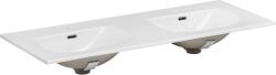 Comad Sky mosdótál 120x46 cm négyszögletes mosdótálak-dupla fehér SKY 120D/DP-8099