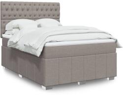 vidaXL tópszínű szövet rugós ágy matraccal 160 x 200 cm (3291730)