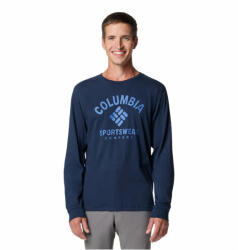 Columbia Rockaway River Graphic Ls Tee férfi póló XXL / sötétkék