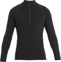 Icebreaker M 300 MerinoFine Polar LS Half Zip férfi funkcionális póló XL / fekete