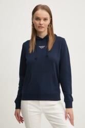 Tommy Hilfiger felső sötétkék, női, sima, kapucnis, DW0DW19712 - sötétkék XS
