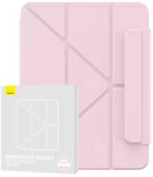 Baseus P40112502411-02 Baseus Minimalist Apple iPad (2022) mágneses tablet tok, rózsaszín (Baby Pink) (P40112502411-02)