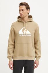 Quiksilver felső zöld, férfi, nyomott mintás, kapucnis - zöld S - answear - 28 990 Ft