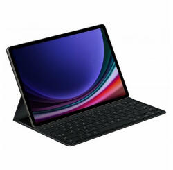Samsung Tab S9 Ultra 14.6 SM-X910 / X916B, Bluetooth billentyűzetes mappa tok, ultravékony, stand, érintőceruza tartó, Samsung Book Cover Slim, fekete, gyári (Bemutató darab)
