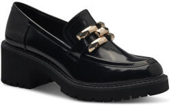 Marco Tozzi női loafer félcipő fekete lakk 24770-43-011 07446