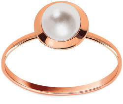 Heratis Forever Minimalista gyűrű természetes gyönggyel rosé aranyból, 5, 5 mm, 9K IZ27688RHR