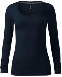 MALFINI Tricou pentru femei cu mânecă lungă Brave - Albastru marin | M (1560214)