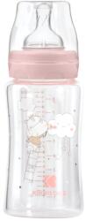 KikkaBoo Бебешко стъклено шише Kikkaboo - Hippo Dreams, 240 ml, Pink (31302020121)