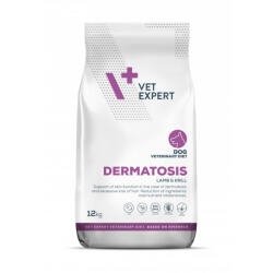 VetExpert Dieta veterinara Dermatosis Dog, VETEXPERT, MIEL si KRILL, 12 kg