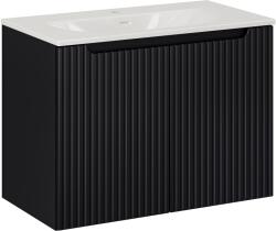 Comad Készlet szekrény Comad Nova Black NOVA BLACK D2 82-80-2D, mosdótál Comad SKY 3 SKY 3 80CM DP (E-8099-3-80)