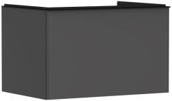 Hansgrohe Xelu Q Konzolos mosdószekrény 780/550 1 fiókkal, matt szürke gyémánt / matt fekete fogantyú 54055670 (54055670)